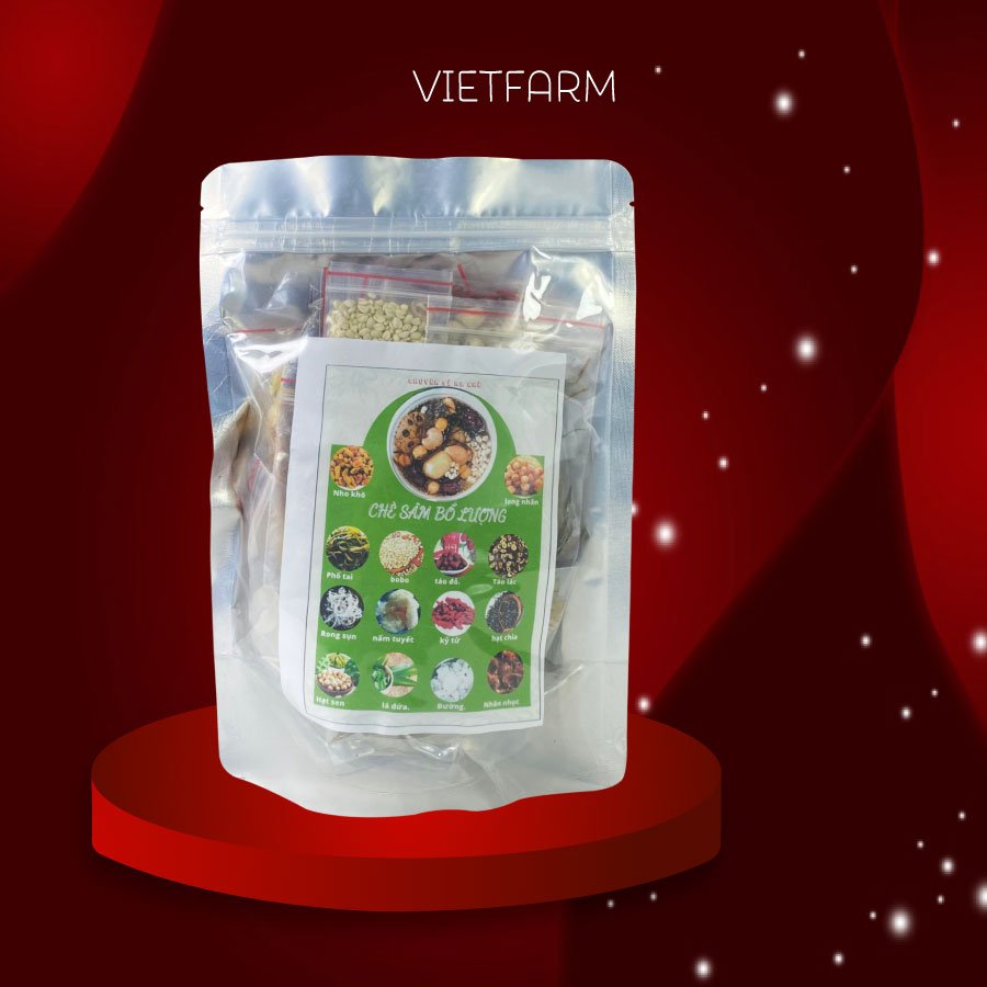 Sâm Bổ Lượng - Set Nguyên Liệu Nấu Được 10 - 12 Bát - Kèm Công Thức Độc Quyền - Bếp Chè Việt