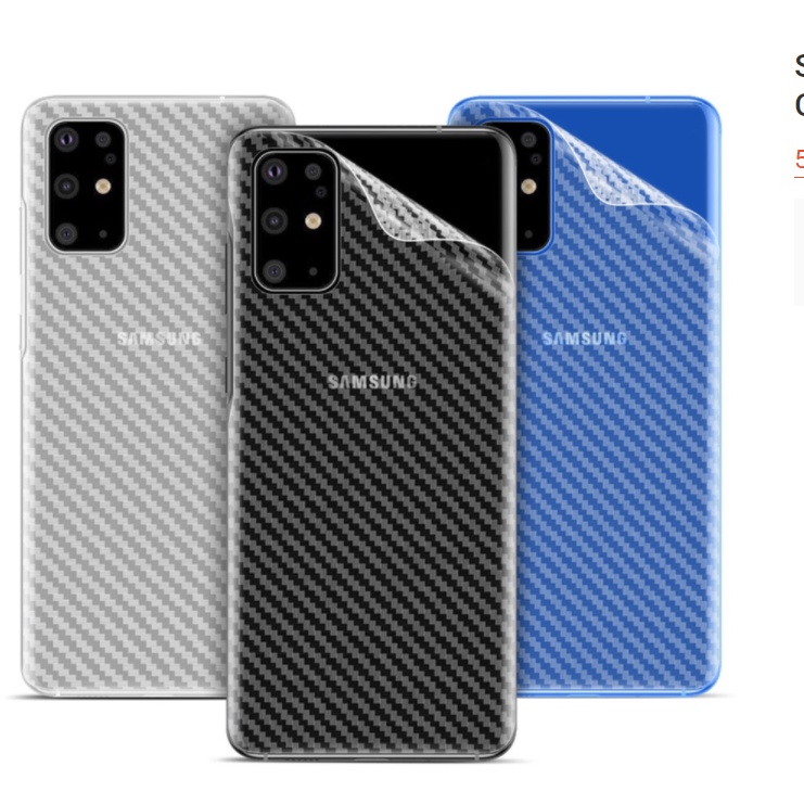 Phim dán bảo vệ mặt lưng 3D dành cho Samsung galaxy M62 F62 M12 M51 M11 M21s M30s F41 M02S/F02S