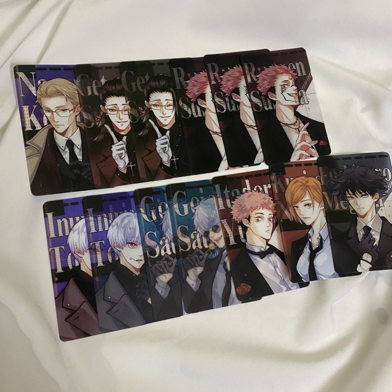 (Random)(Card vest JJK / Jujutsu Kaisen/ chú thuật hồi chiến - Nanami, Geto,Sukuna,Yuji,Toge,Nobara