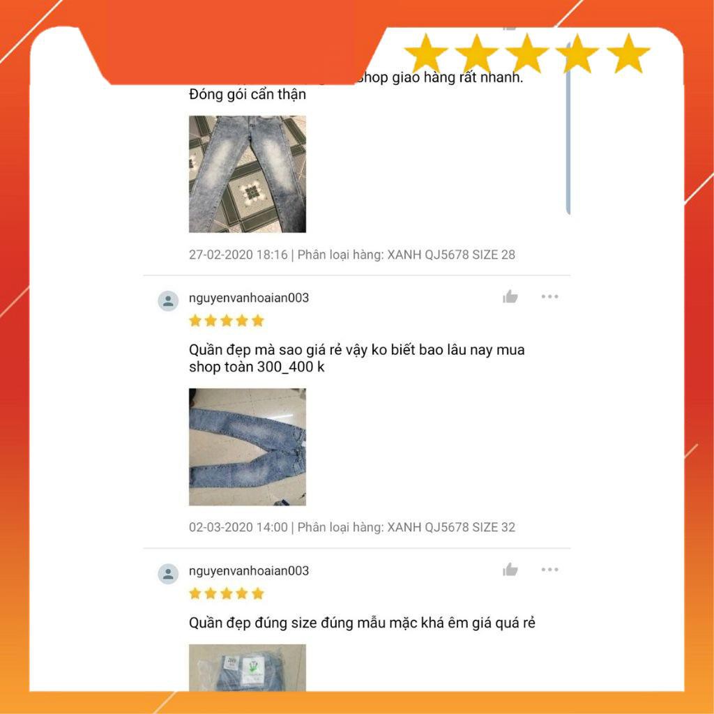 Quần Jean Nam Chất Bò AD5678TG Jean Nam Xanh Trơn Cào Nhẹ Trẻ Trung Cá Tính Mẫu Mới Thời Trang TG26