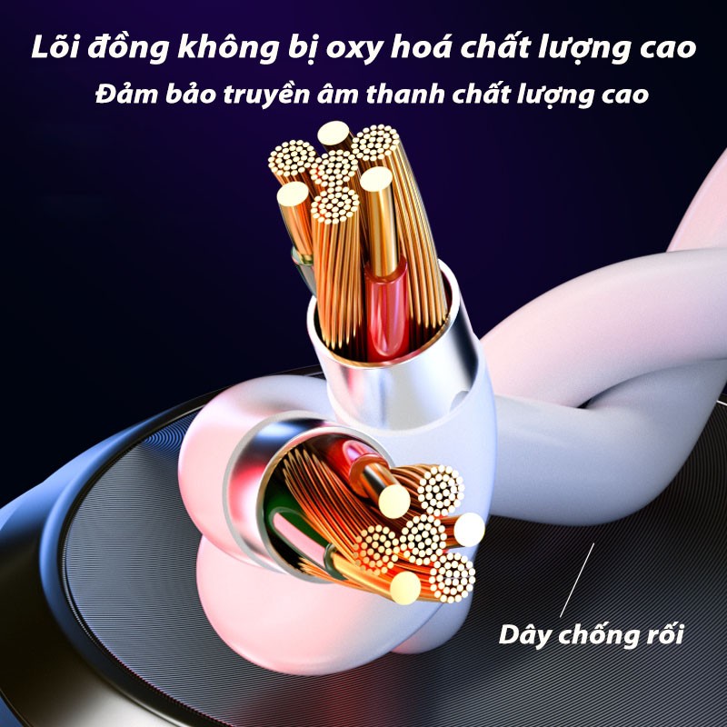 🔥Unico A🔥Tai Nghe Gaming/bass mạnh Có Dây Nhét Tai Chơi Game Chống Ồn Có Mic In Ear Cho PC IPPlus và các dòng điện thoại