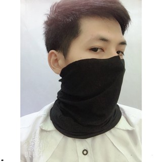 [Bán Lỗ] Khăn Bịt Mặt Đa Năng Chống Nắng, Chống Bụi Tốt Giá rẻ, Tiện Lợi, Đen Trơn Dễ Dùng, Độ Co Giãn Tốt Thoải Mái Th
