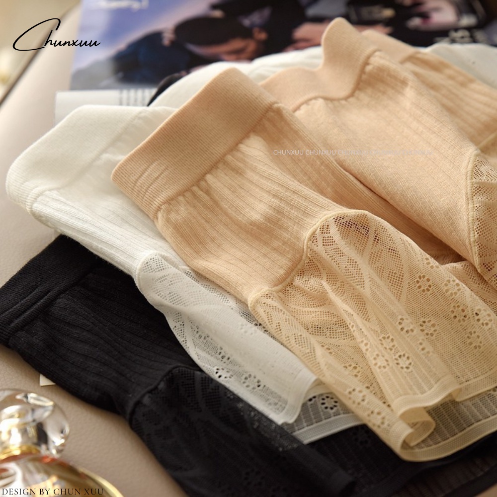 Quần mặc váy vải cotton phối ren cao cấp không lộ viền, không hằn vết mềm mịn thoáng mát ChunXuu- QV07