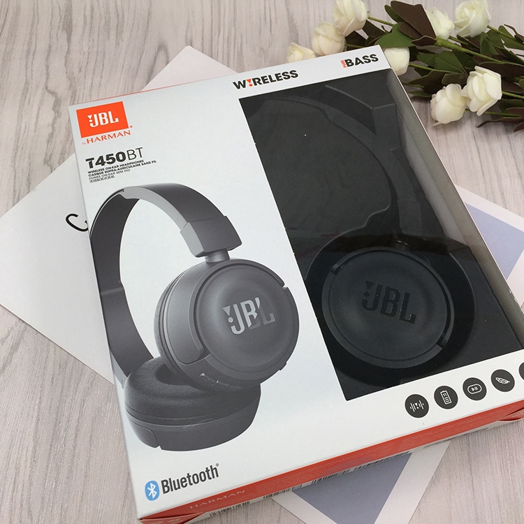 Tai Nghe Bluetooth Không Dây Jbl T450Bt Âm Thanh Siêu Trầm Có Thể Gập Lại Được