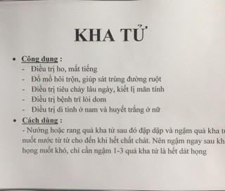 Quả kha tử 1 kg
