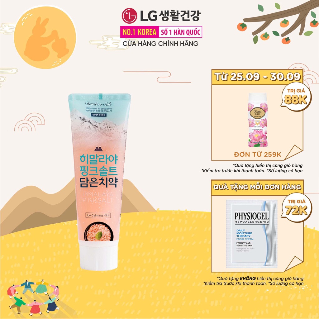 Kem đánh răng Bamboo Salt Muối Hồng Himalaya Hương Bạc Hà Mát Lạnh 100g