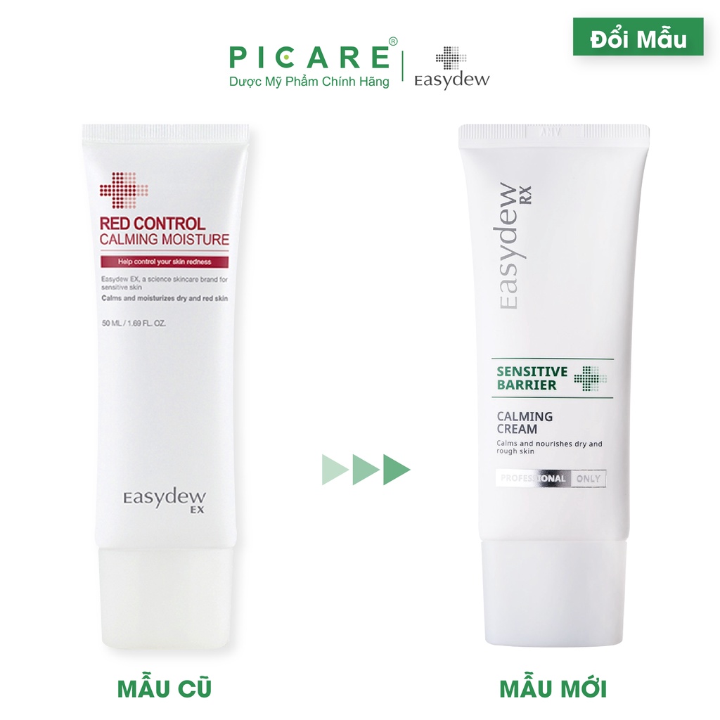 Kem Dưỡng Cấp Ẩm Phục Hồi Cho Da Đỏ, Viêm, Giãn Mạch Easydew Rx Sensitive Barrier Calming Cream 60ml