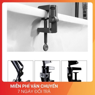 Chân kẹp bàn nhựa đa năng dùng cho đèn kẹp bàn