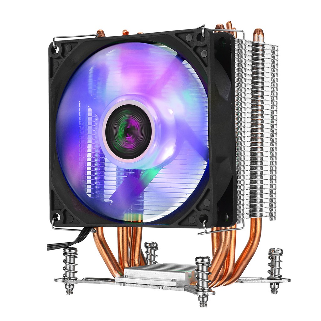 Quạt Tản Nhiệt Làm Mát cpu 2200rpm 4 Bằng Đồng 90mm Với rgb Cho intel lga 2011