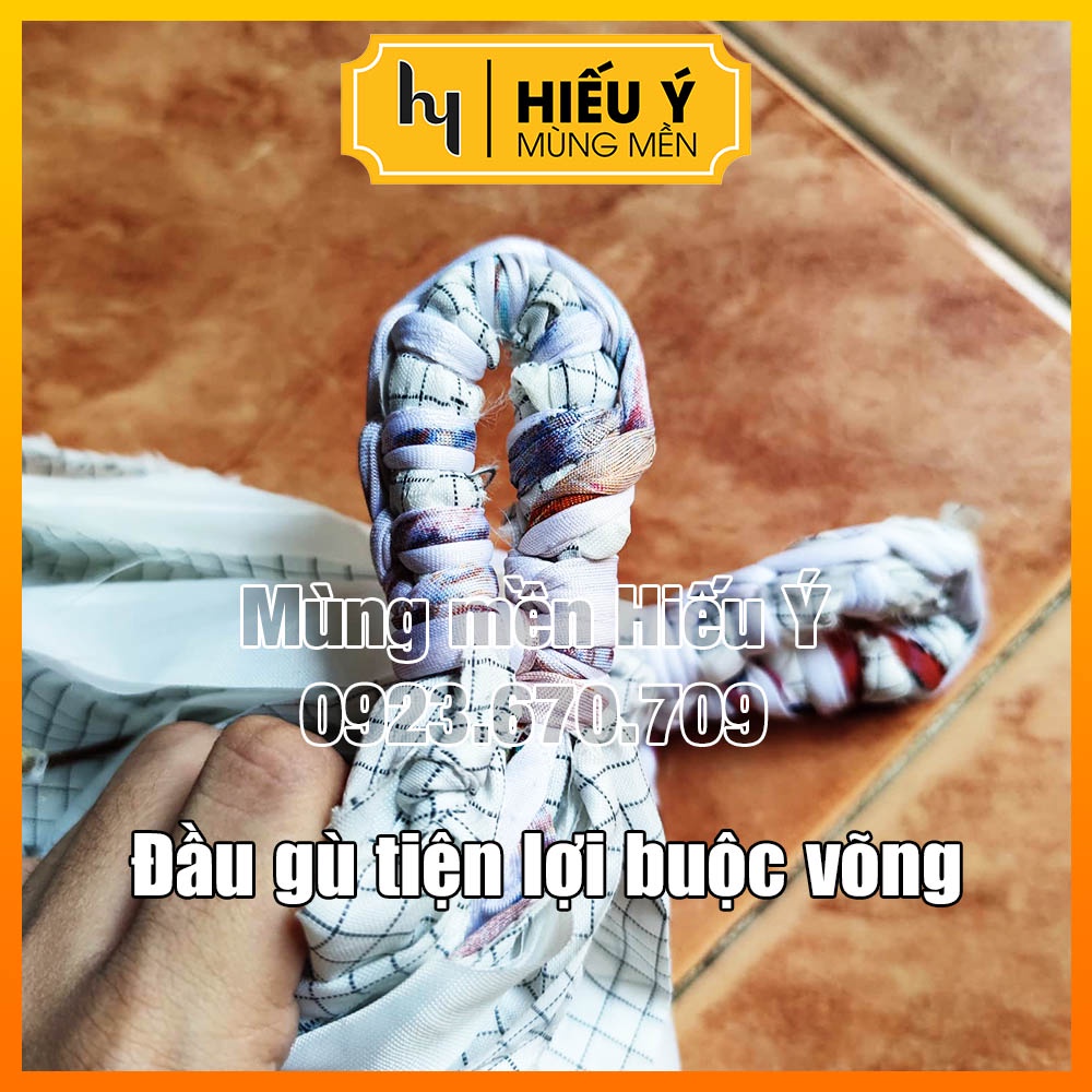 [TẶNG 4M DÂY] Võng lưới dài 2m1 đan từ vải siêu mát, võng quán cà phê (Giao màu ngẫu nhiên) | Mùng mền Hiếu Ý