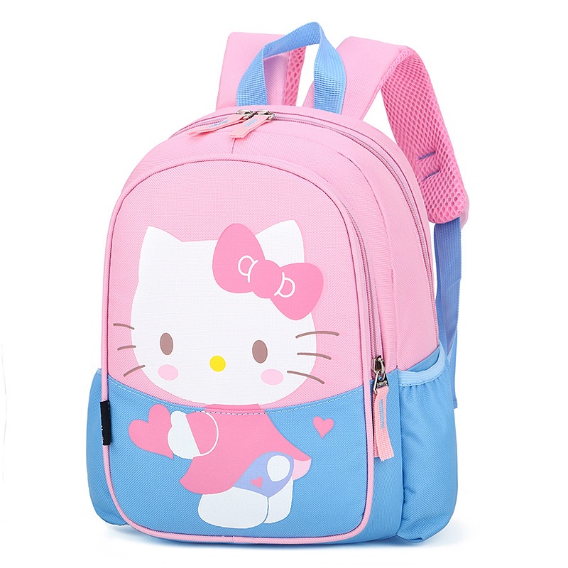 Balo đi học in hình mèo hello kitty dễ thương cho trẻ mẫu giáo