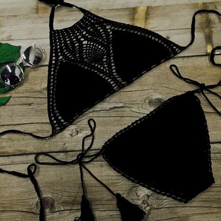 Set bikini len móc