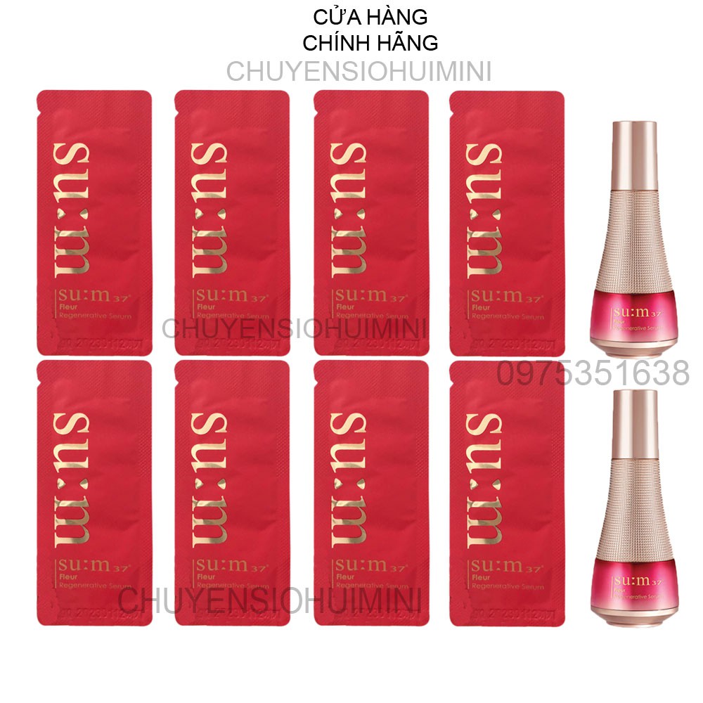 Gói Sample Serum Tinh Chất Trẻ Hóa Da, Chống Lão Hóa Sum37 Đỏ - Fleur Regenerative Serum