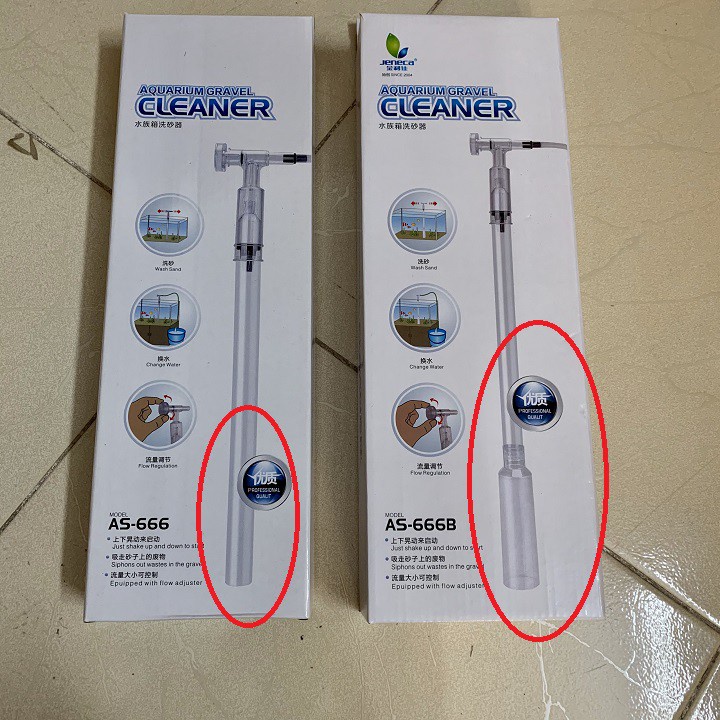 Dụng Cụ Vệ Sinh Jeneca AS-666 AS-666B - Dụng cụ hút phân cặn, thay nước bể cá