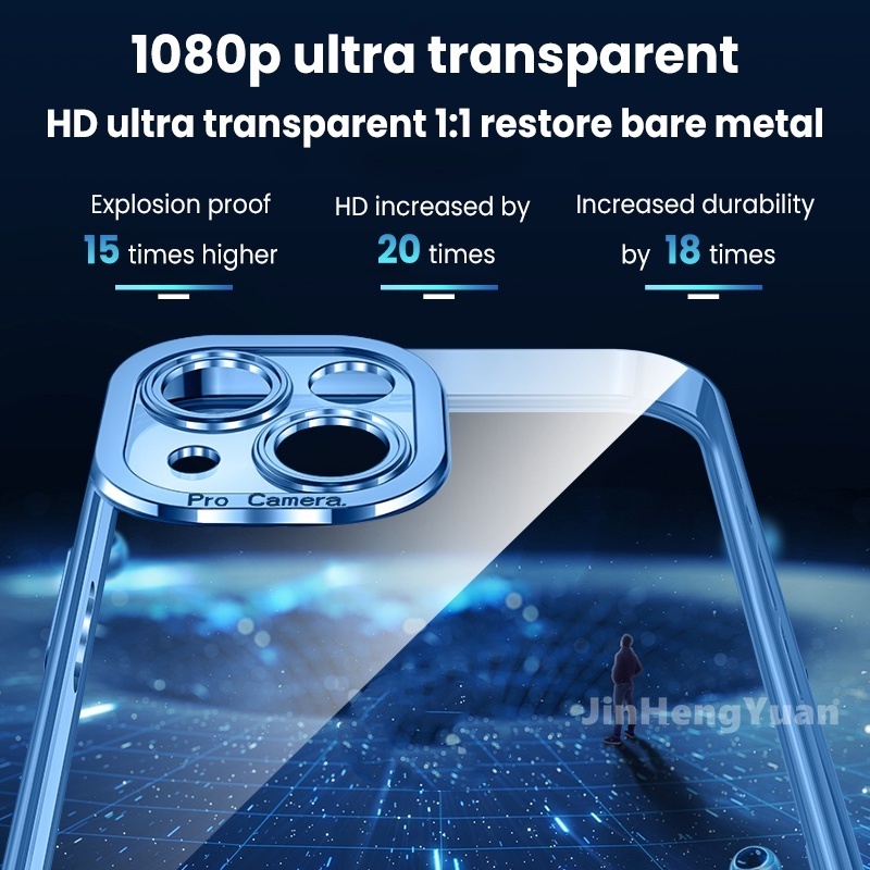 Ốp điện thoại silicon mềm trong suốt mạ điện thích hợp cho iphone 13 12 mini 11 pro max xr xs 7 8 plus