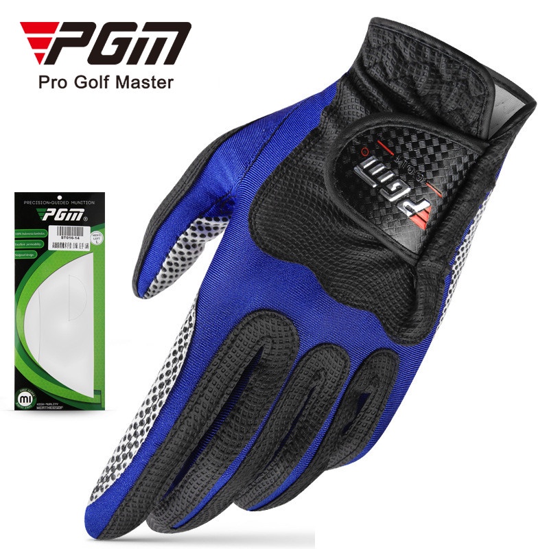 GĂNG TAY GOLF XANH ĐEN - PGM GOLF GLOVES FOR MEN - ST016