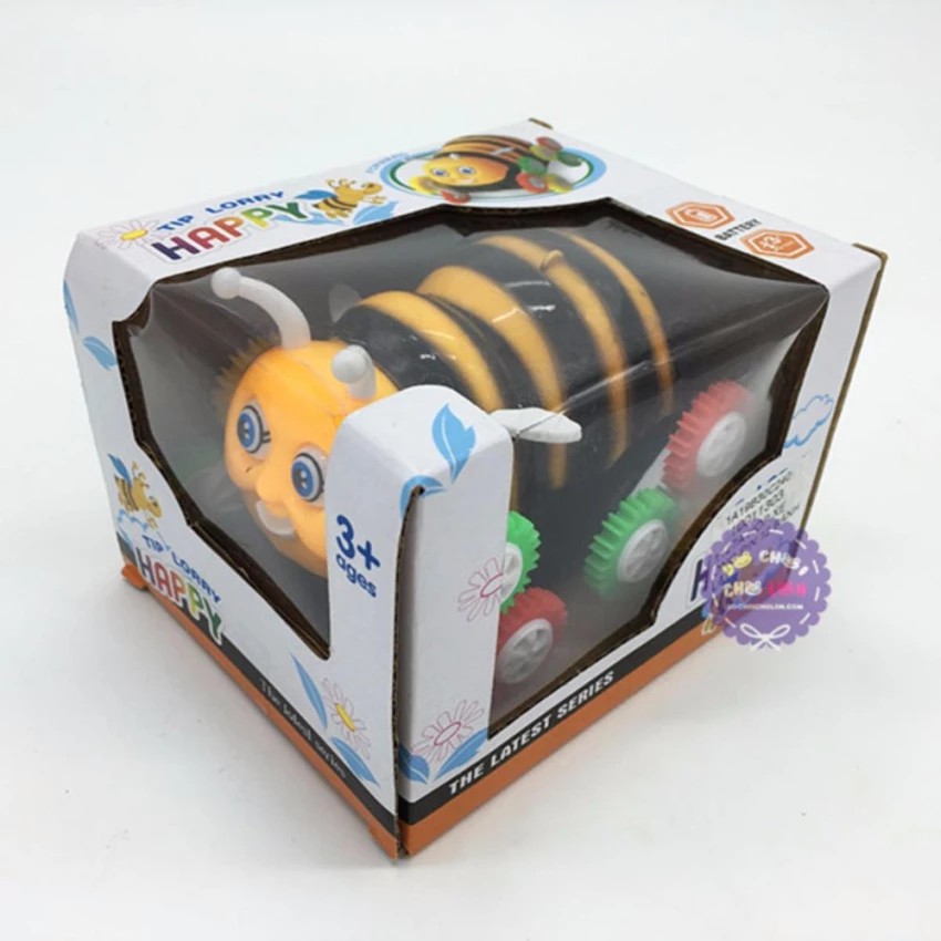 Hộp đồ chơi xe ong nhào lộn 12 bánh lật