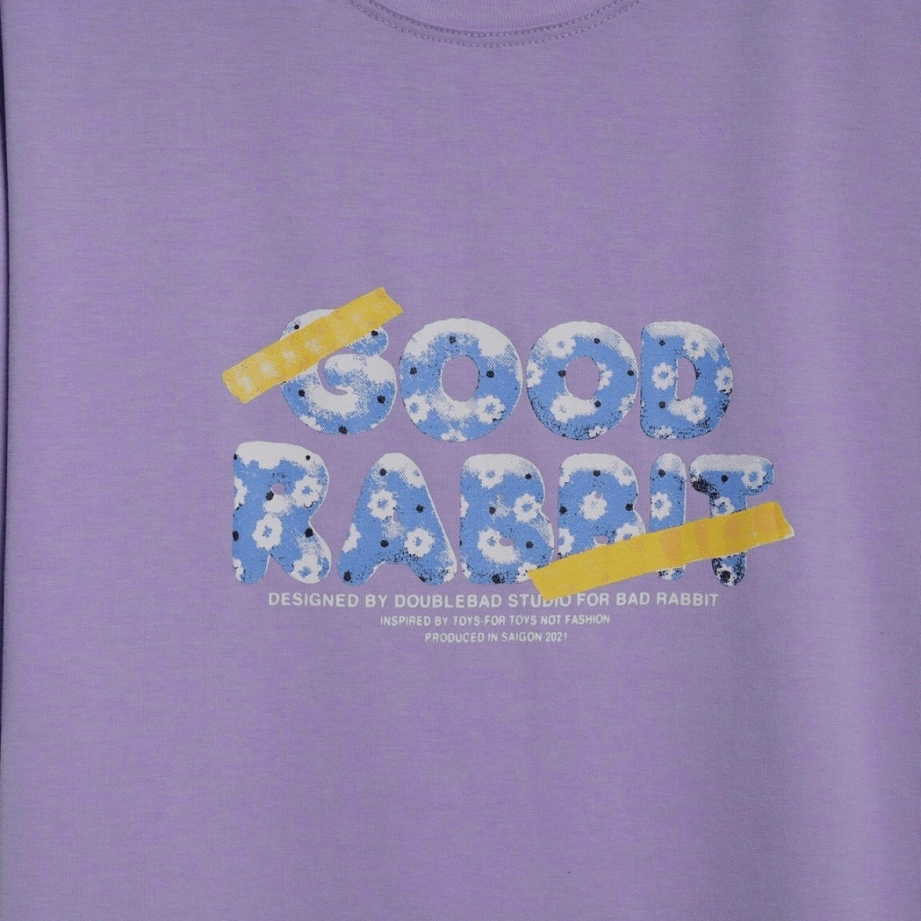 1 KHẨU TRANG VẢI CHỐNG BỤI CAO CẤP DÙNG CHO ==Áo thun Unisex nam nữ tay lỡ form rộng thỏ GOOD RABBIT oversize vải cotton