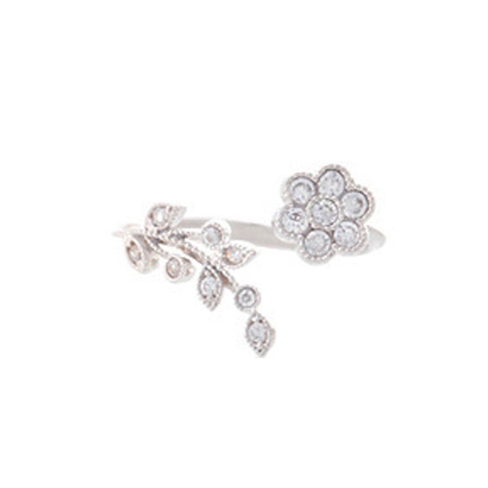 Nhẫn hình cành hoa dạng hở thiết kế bắt mắt