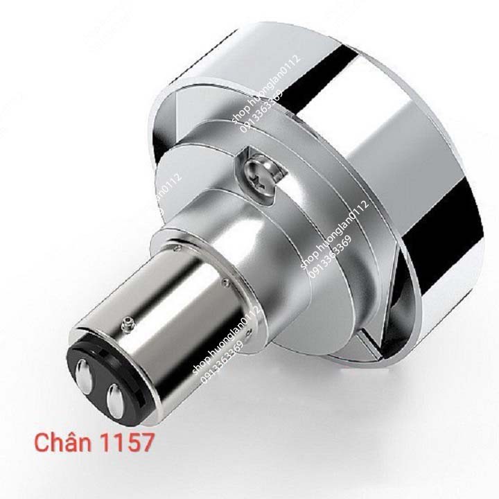 Đèn Led hậu bi cầu xe máy Nháy Iron Man chân 1157