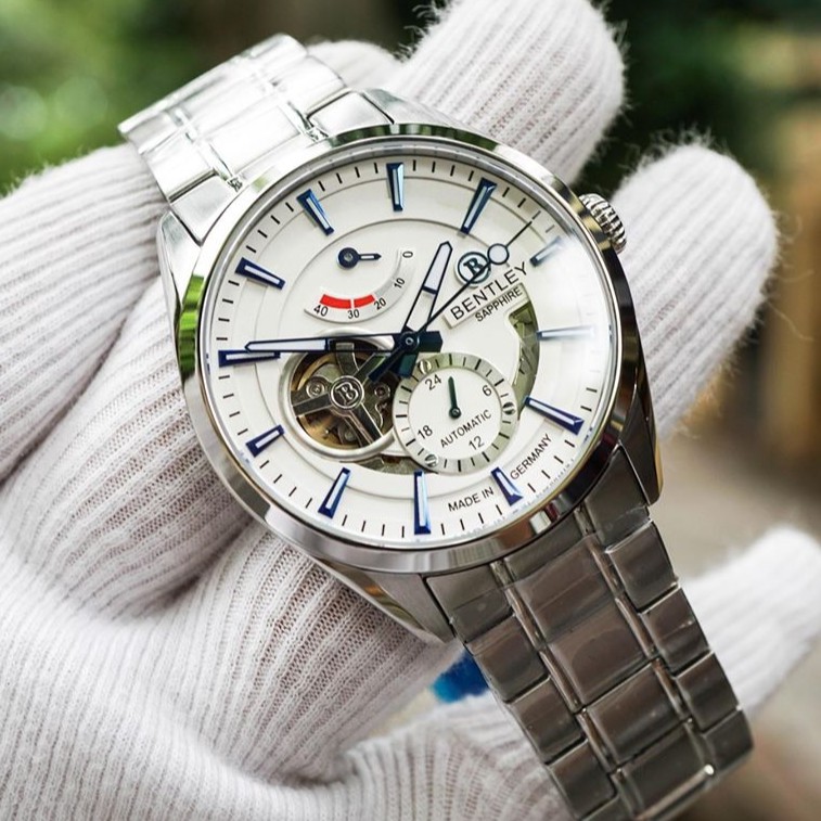 Đồng hồ nam Bentley BL1831-15MWWI Máy cơ hở tim