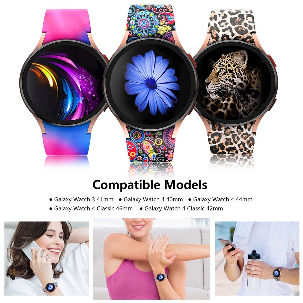 Dây Silicone Mềm Thay Thế Cho Đồng Hồ Samsung Galaxy Watch 4 40mm/44mm 4 Classic 42mm/46mm