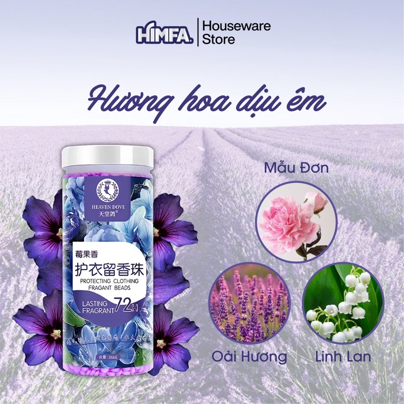 Viên xả vải gói hương nước hoa Himfa siêu lưu hương, thơm cực lâu và rất tiện dụng