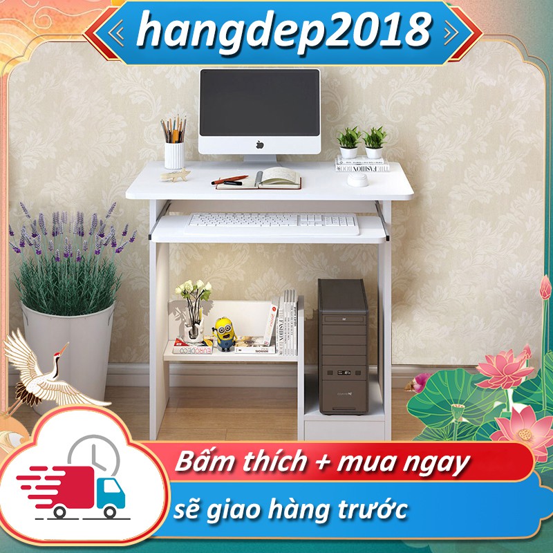 Bàn máy tính bàn học kiểu Bắc Ấu đơn giản gọn nhẹ bằng gỗ cho trẻ bàn làm việc tiện dụng FU215