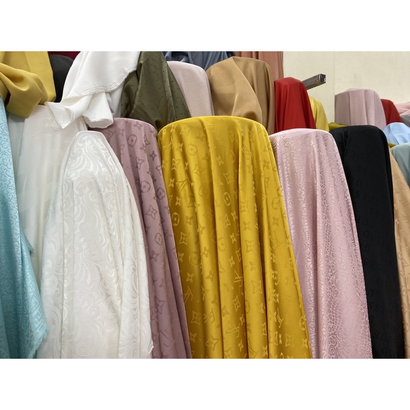 Vải gấm tơ Vân hoa đẹp