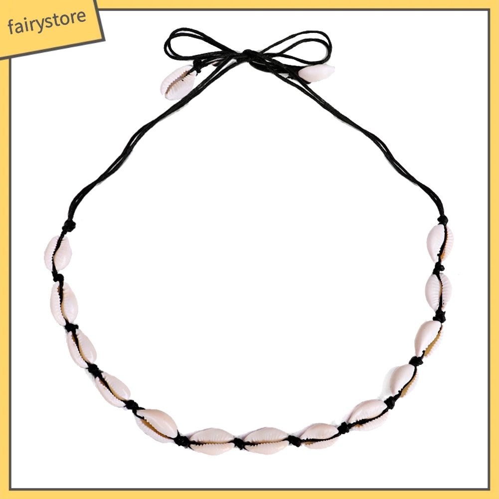Dây chuyền thắt nút vỏ sò phong cách bohemian thời trang mùa hè cho nữ