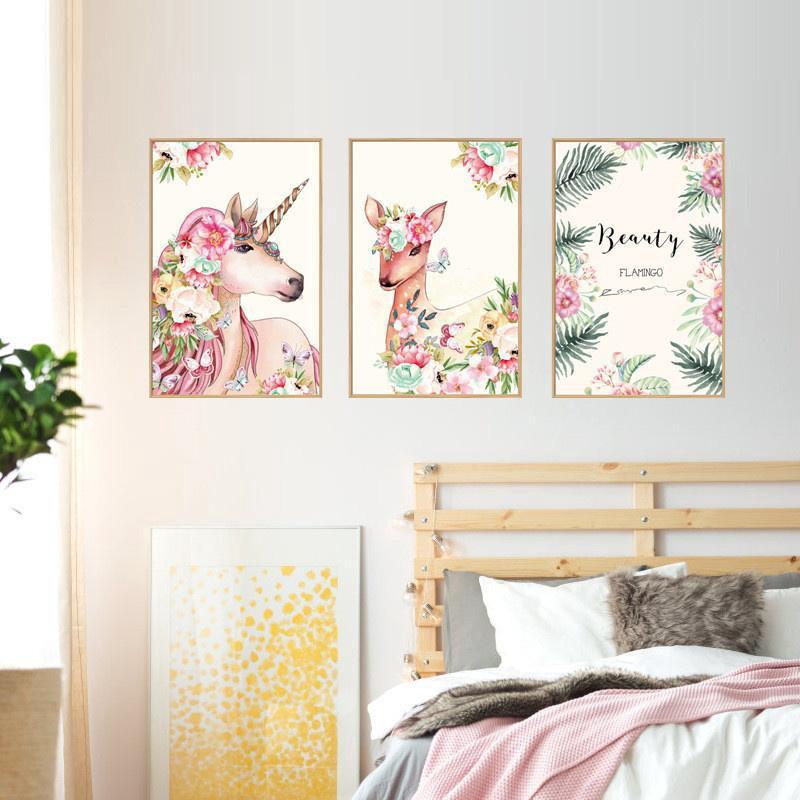 Tranh Tự Vẽ Treo Tường Trang Trí 60 * 90Cm Hình Động Vật Sáng Tạo hoa lụa gương tròn hồ cá mini trang trí chụp ảnh