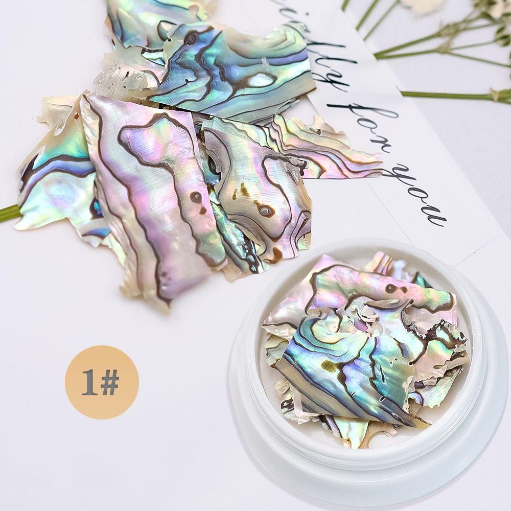Miếng Dán Móng Tay Hình Vỏ Sò 3D Tự Nhiên