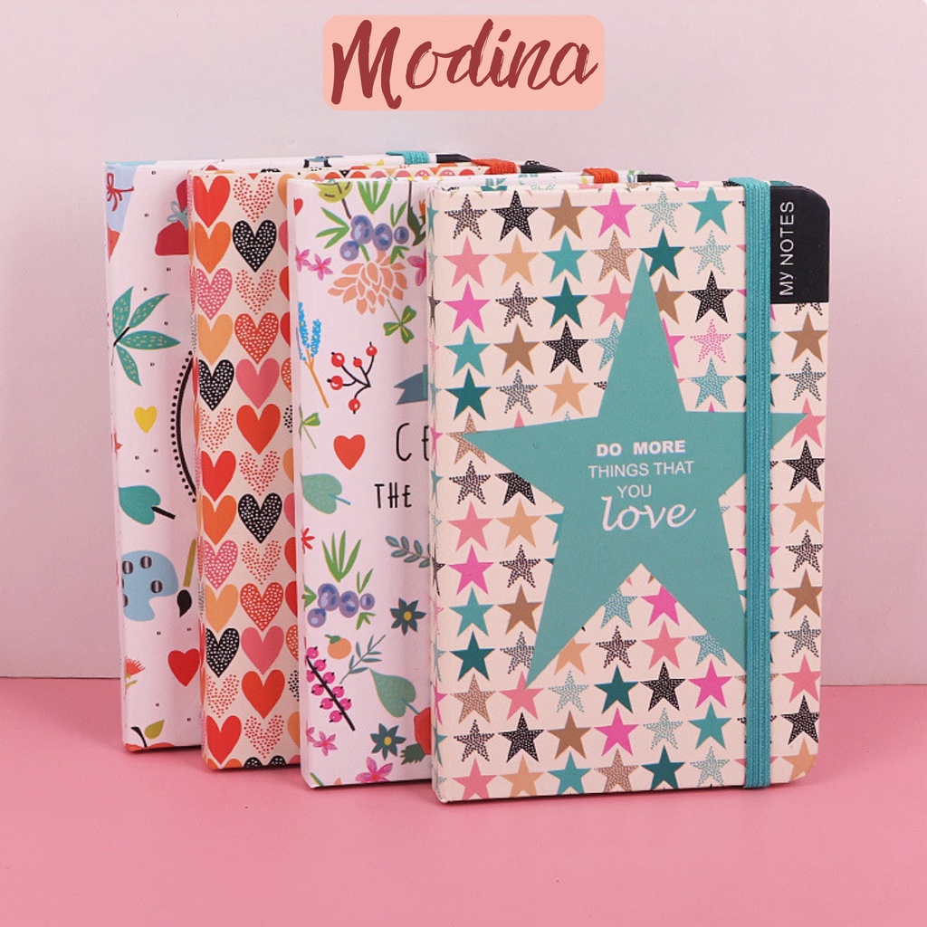 Sổ taya6 cute Modina bìa cứng dễ thương, vở ghi chép kế hoạch đa năng