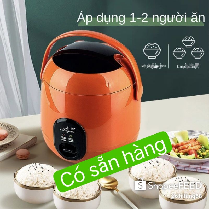 Nồi cơm điện mini cỡ nhỏ Meiyun 1-23 sức chứa ký túc xá sinh viên đơn lẻ có thể nấu và di động