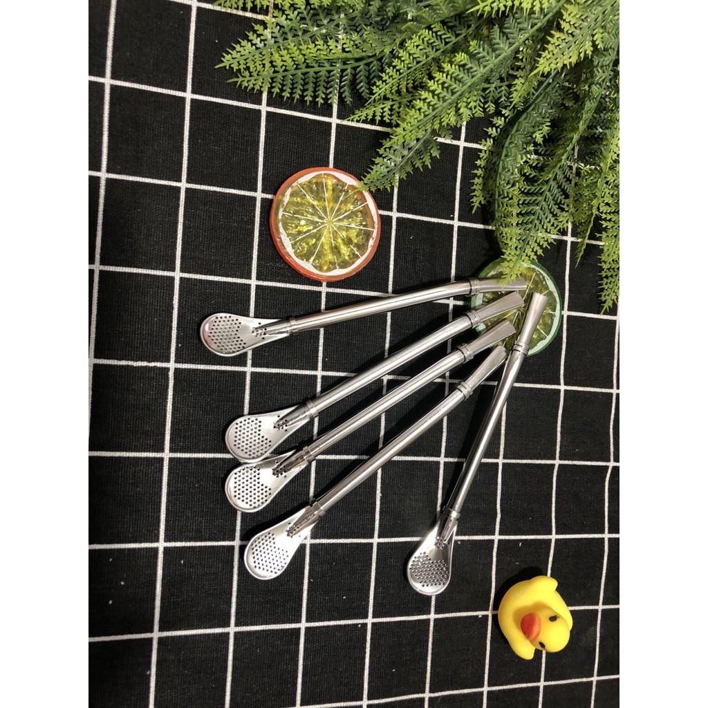 Ống hút kèm thìa khuấy vệ sinh ống hút rất dễ dàng | BigBuy360 - bigbuy360.vn