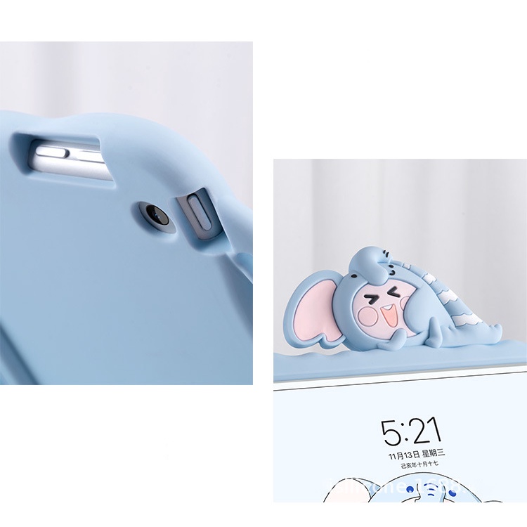Ốp lưng iPad su mềm có tay cầm cho trẻ em - Phía sau có giá đỡ có thể điều chỉnh được - iPad 5,6, Air1,2, Pro 2020 2021