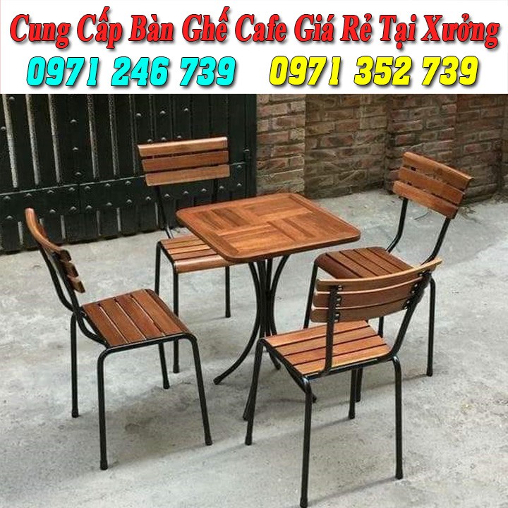 Bàn ghế gỗ cafe nhà hàng quán ăn giá rẻ