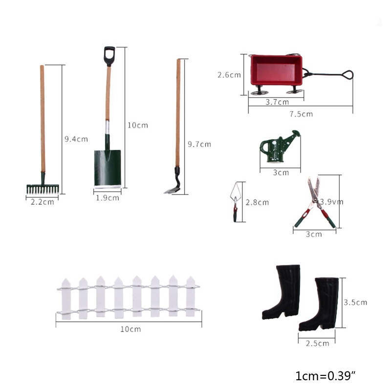 Đồ Chơi Bàn Nông Trại Vui Nhộn Bằng Hợp Kim Trang Trí Nhà Búp Bê