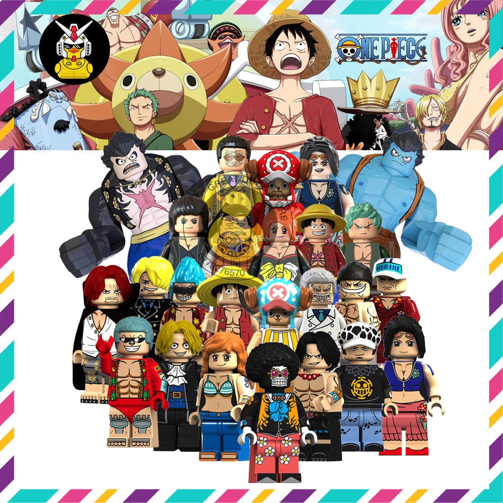 Mô Hình One Piece Đồ Chơi Xếp Hình Nhân Vật  Luffy Zoro Ace KT1013 KT1008 XP036 XP235 XP236 XP119 XP120