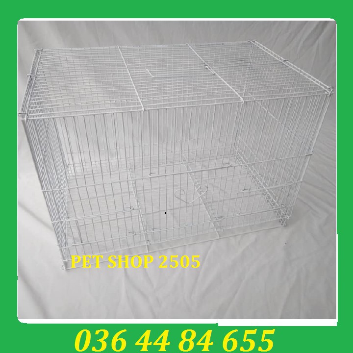 Lồng Chứa Bé- Lồng Nuôi Chim Nhỏ Màu Trắng 45x30x30cm