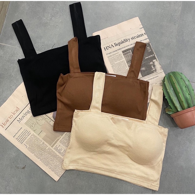 ÁO CROPTOP DÂY BẢN TO ✨