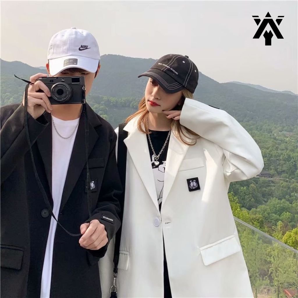 Áo Khoác Nam Kiểu Blazer Anyoung Áo Blazer Nam Nữ Form Rông Dáng Unisex Trẻ Trung Năng Động Mà Cá Tính Siêu Hot Ad09