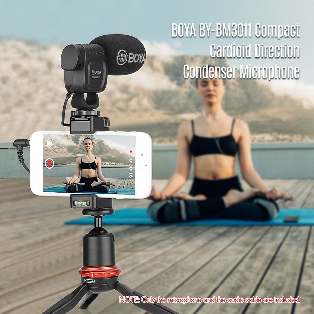 Micro shotgun đa năng cho điện thoại, máy ảnh DSLR, máy quay, máy ghi âm, máy tính | Boya BY-BM3011
