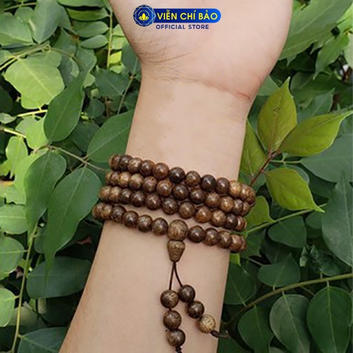 Vòng tay Trầm hương nam nữ 108 hạt 6mm 8mm thời trang phụ kiện trang sức Viễn Chí Bảo V000760