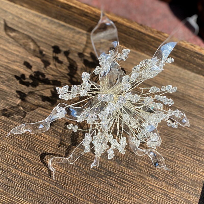 Vòng Hoa Pha Lê Handmade Xinh Xắn Dành Cho Cô Dâu