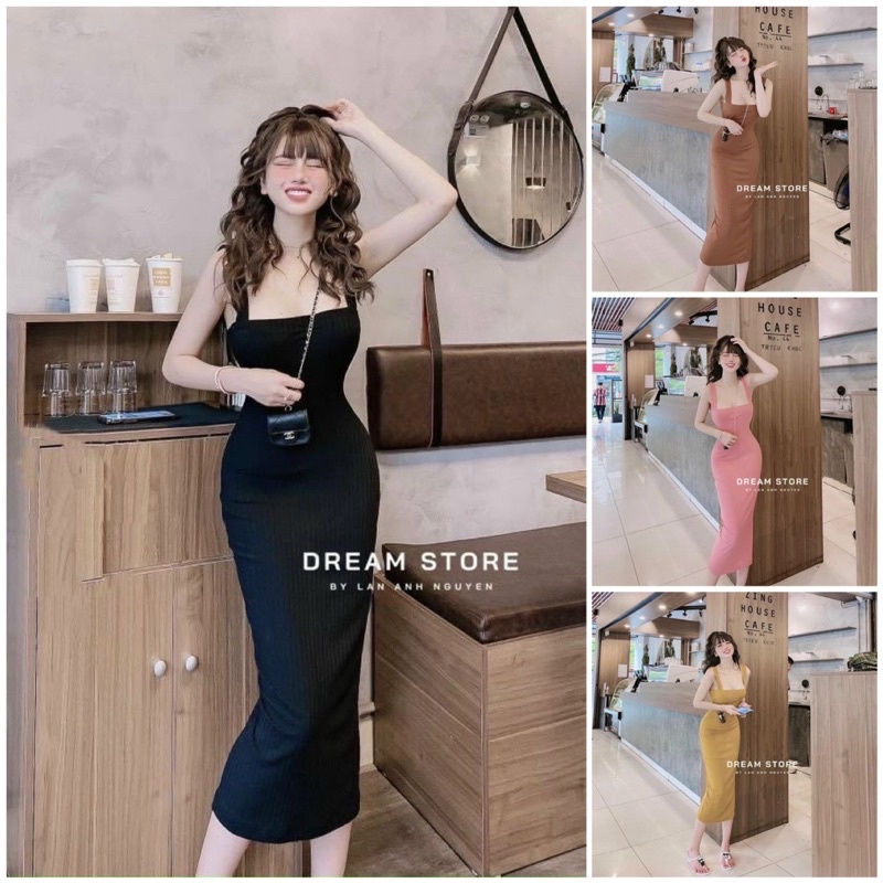 ĐẦM HAI DÂY ÔM BODY CỰC XINH aloha.shop91