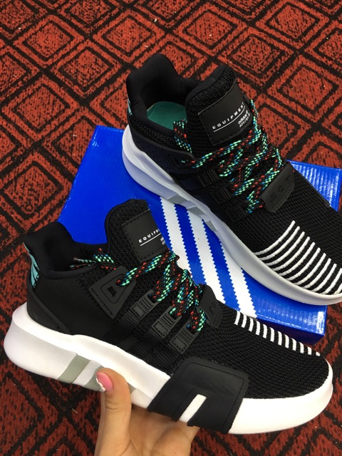 New Sale 11-11 Giày Thể Thao Sneaker  Eqt 2018 Đen Xanh (Tặng Móc Khoá) 𝄡