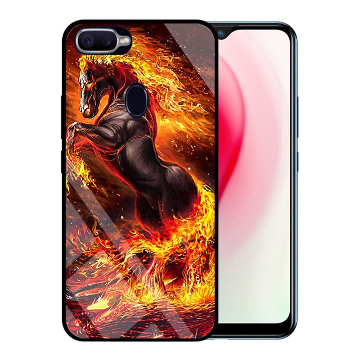 &quot;Ốp lưng Oppo A12 &quot; Mặt kính 3D sang trọng_Không Nhòe, Không Phai Hình ( Tim shop )