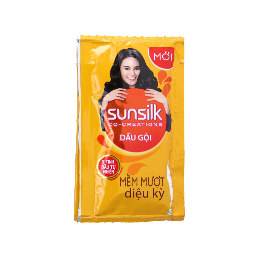 Dầu gội Sunsilk mềm mượt diệu kỳ 5.8ml 1 block 12 gói hsd 2021