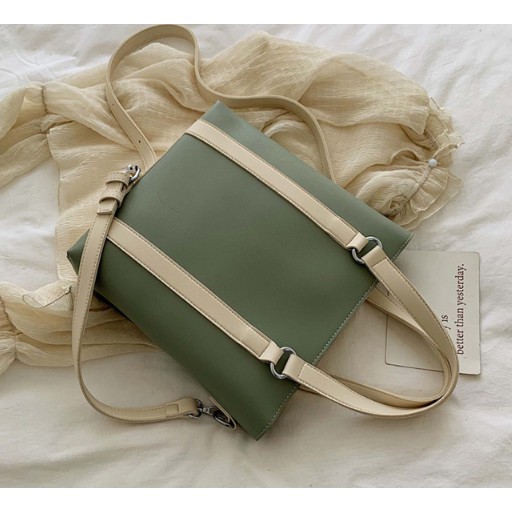 Túi tote da mix sọc - P010